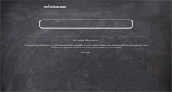 Desktop Screenshot of ambicioso.com