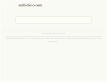 Tablet Screenshot of ambicioso.com